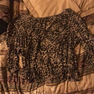 Cheetah print 3/4 sleeves